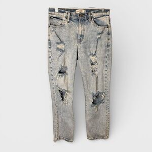 Abercrombie & Fitch The Boyfriend Mid Rise Jeans Size 26/2R grunge indie sleaze